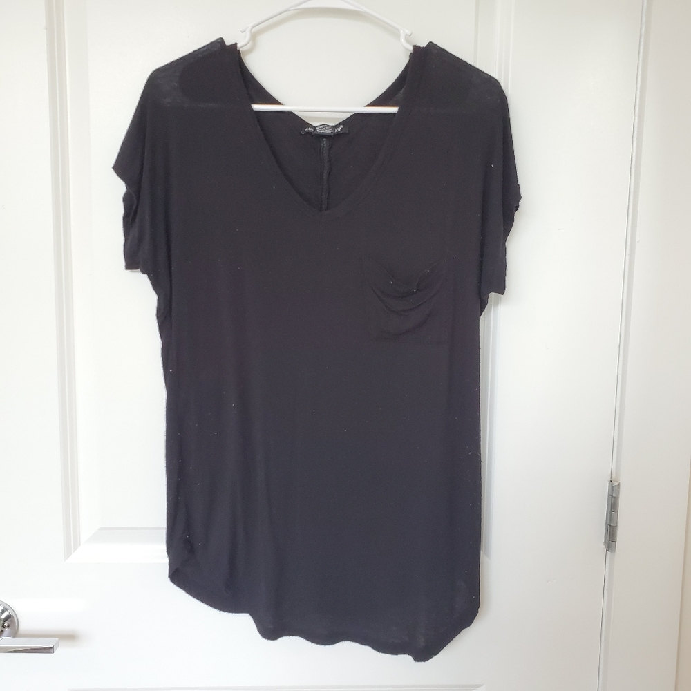 American Dream Black V-Neck
